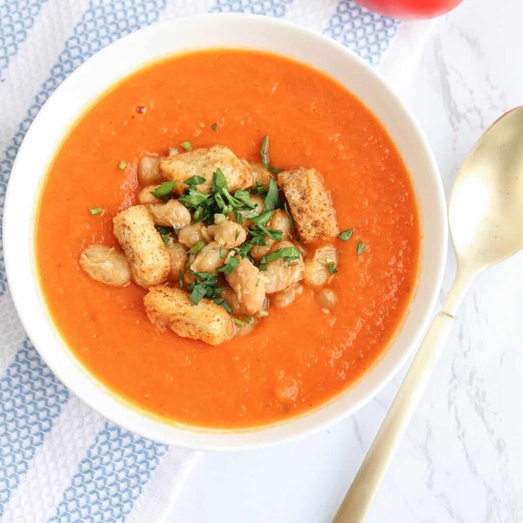 Creamy Tomato Bean Soup