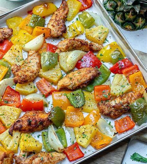 Sheet Pan Hawaiian Chicken