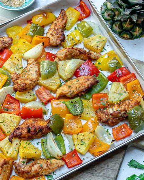 Sheet Pan Hawaiian Chicken