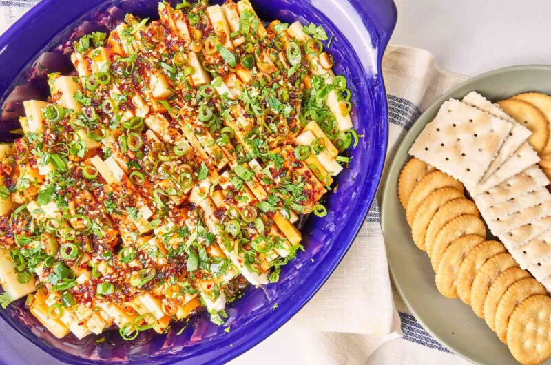 Chili Crisp Marinated Cheese