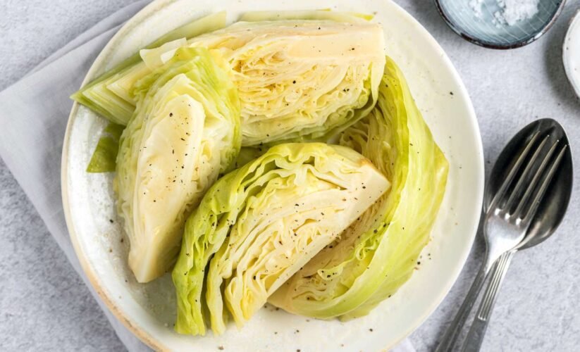 cabbage boil in bowl