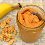 homemade peanut butter in jar