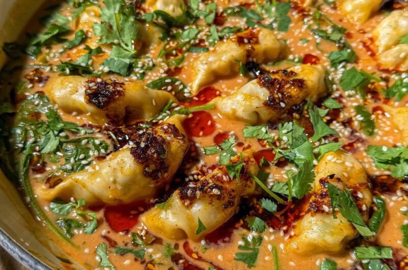 One Pan Dumpling Dinner