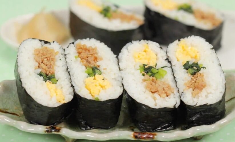 chicken onigiri rice balls