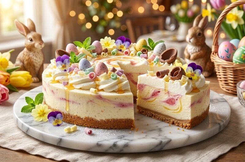 No-Bake Easter Cheesecake