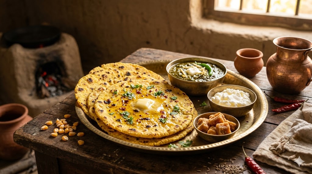 Makki Ki Roti (Maize Flour Flatbread)