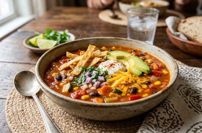 Vegetarian Tortilla Soup