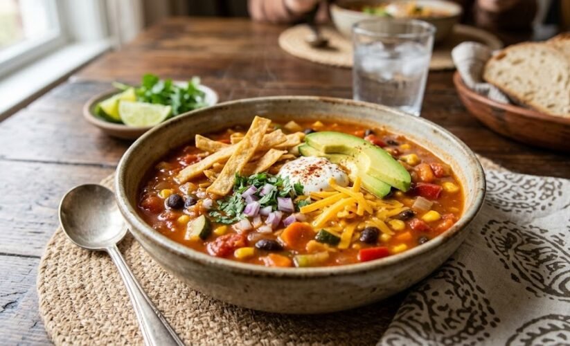 Vegetarian Tortilla Soup