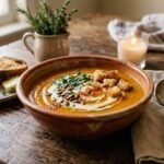 sweet potato soup bowl