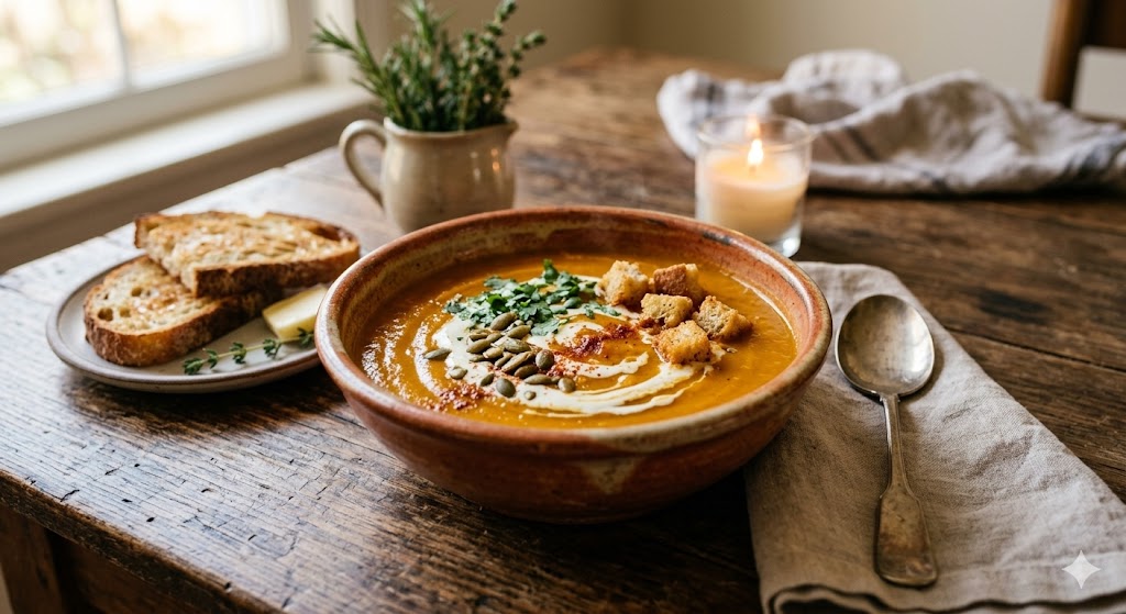 sweet potato soup bowl