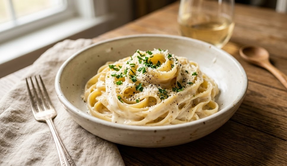 creamy alfredo sauce pan
