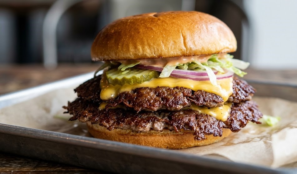 smash burger crispy edges