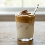 whipped coffee foam drink