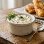 homemade tartar sauce bowl