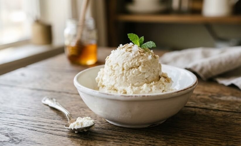 high protein cottage cheese ice cream scoop