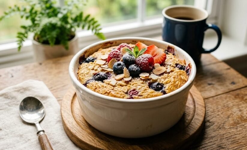 baked oats tik tok recipe bowl