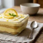 lemon tiramisu layered dessert