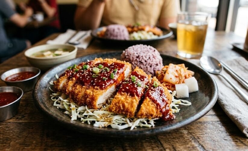 spicy korean chicken katsu cutlet
