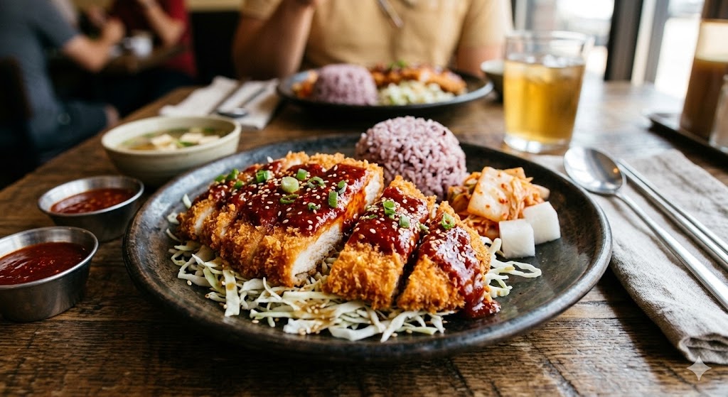 spicy korean chicken katsu cutlet