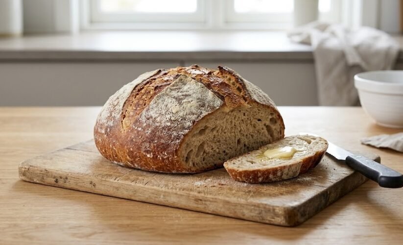 easy sourdough bread loaf
