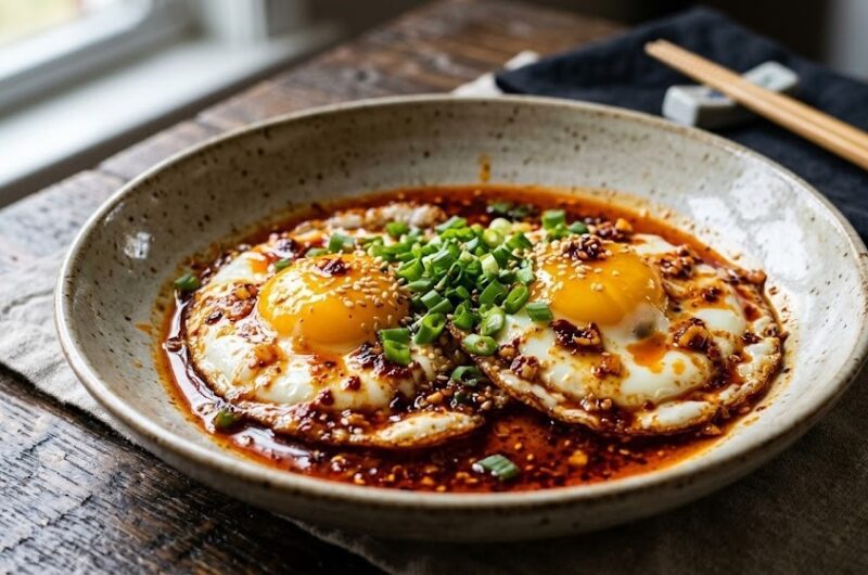 Chili Crisp Fried Eggs