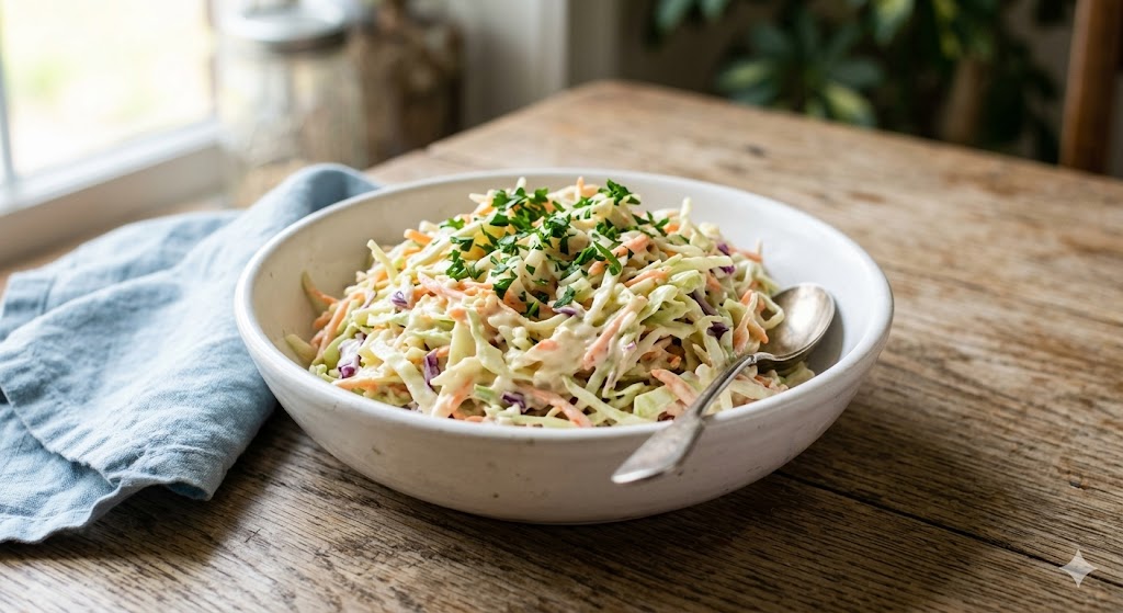 creamy coleslaw bowl