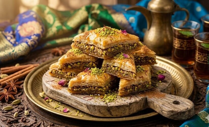 baklava layered pastry