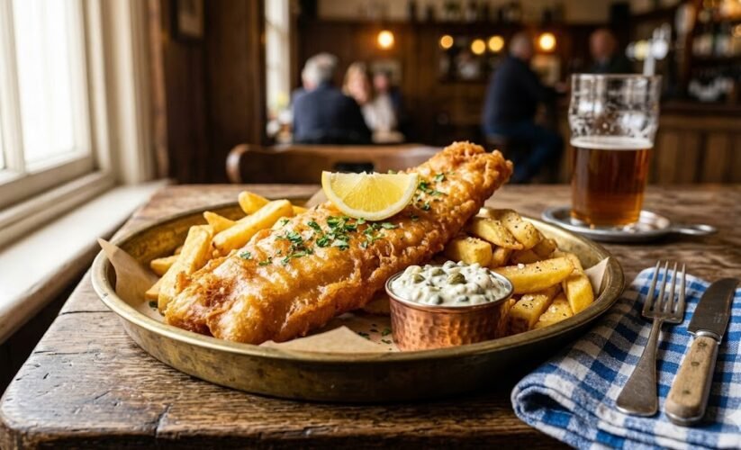 fried fish on plate