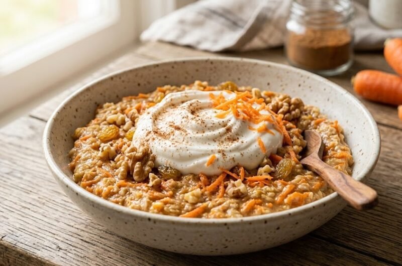Holiday Breakfast In A Jiffy: Carrot Cake Oatmeal