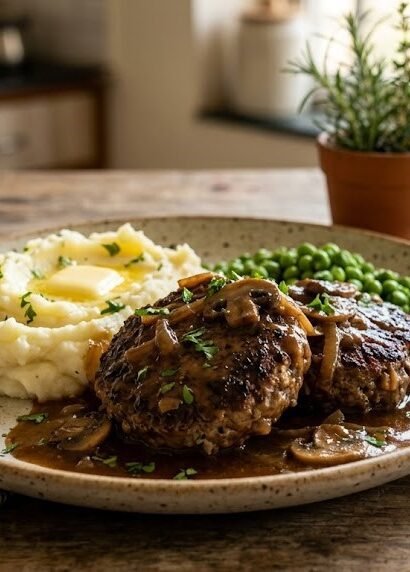 salisbury steak with onion gravy
