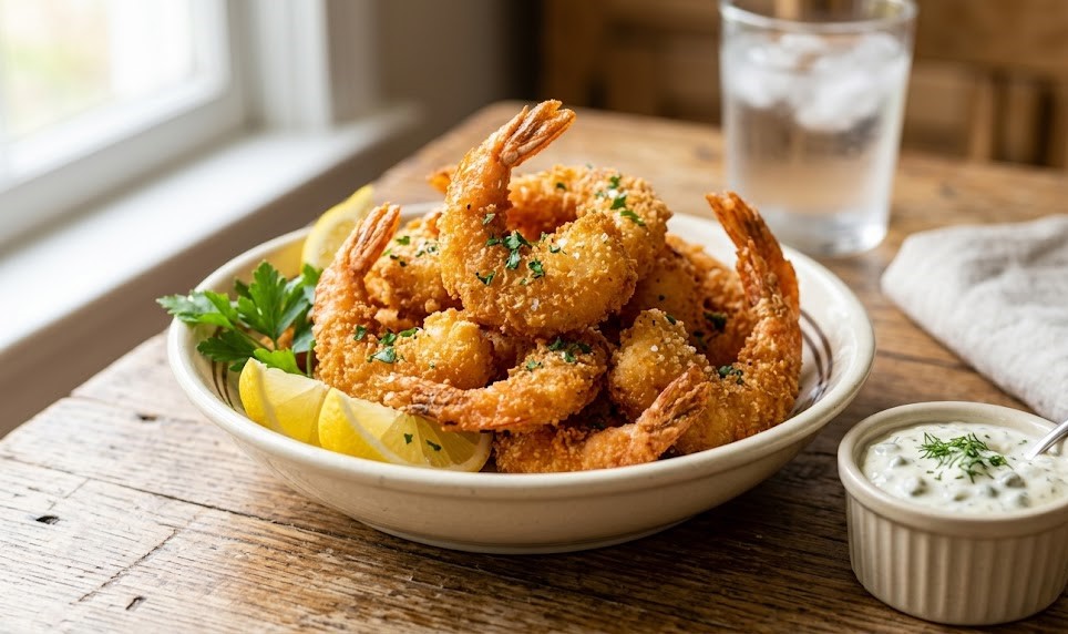 crispy fried shrimp basket