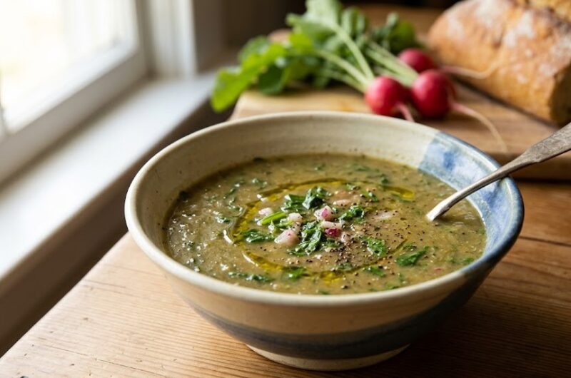 Radish Top Soup