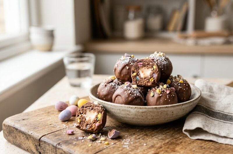 Cadbury Mini Egg Protein Balls (Viral Recipe)