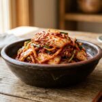 napa cabbage kimchi homemade korean dish