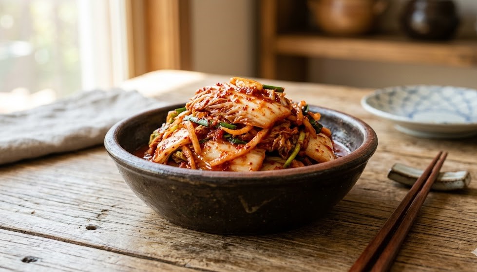 napa cabbage kimchi homemade korean dish