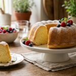 fluffy japanese yogurt cake slice airy texture