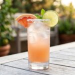 refreshing summer cocktail with lime