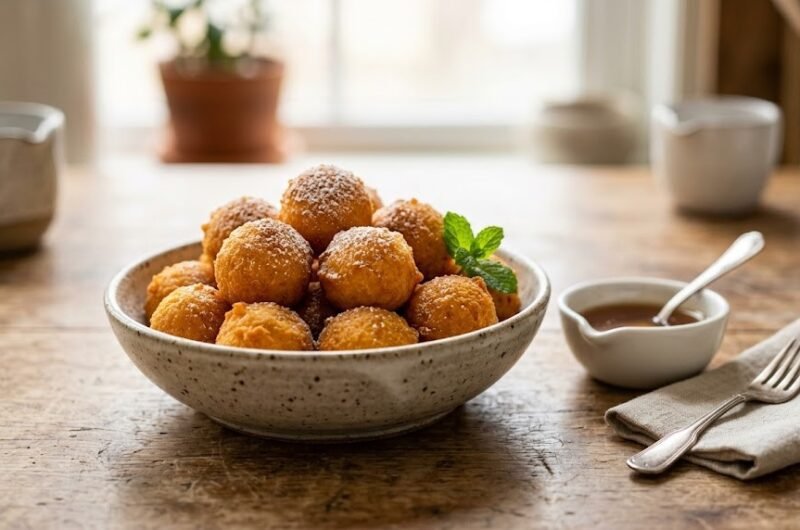 Fried Sweet Potato Balls: Kanom Kai Nok Kra Ta