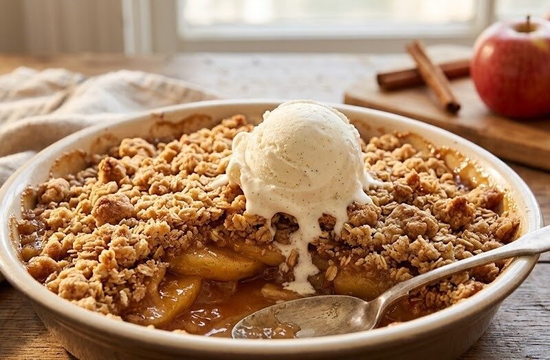 Old Fashioned Easy Apple Crisp