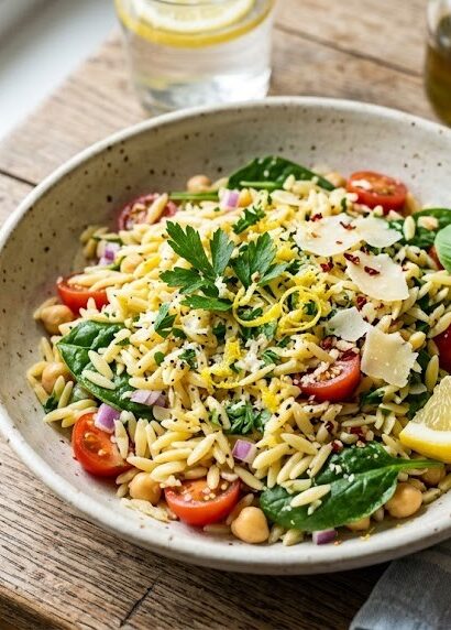 lemon orzo