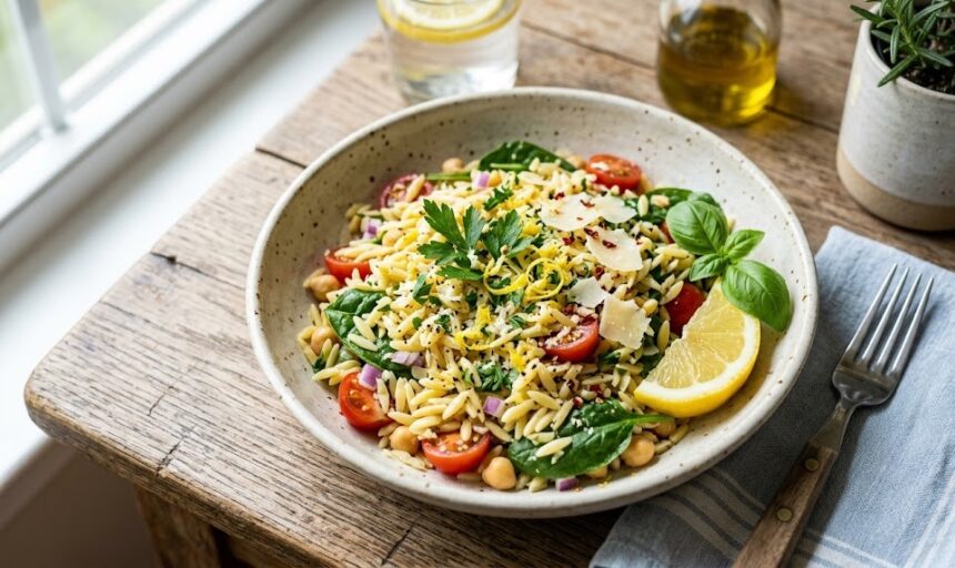 lemon orzo