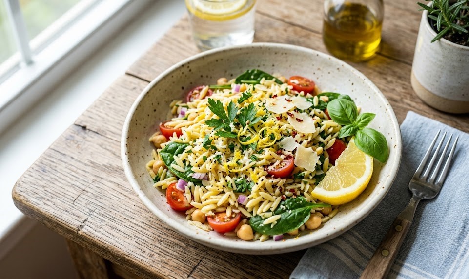 lemon orzo