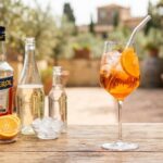 italian orange cocktail glass