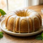homemade lemon cake slice
