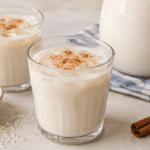 homemade horchata glass