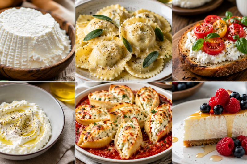 Creamy Homemade Ricotta Cheese