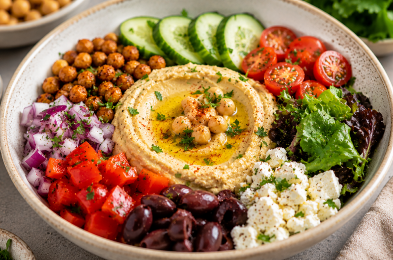 Mediterranean Hummus Bowl