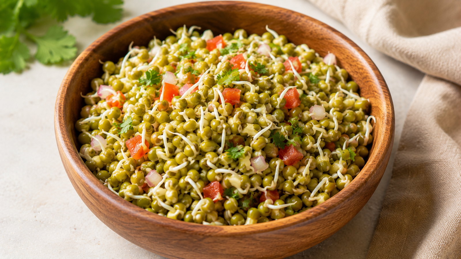Sprouted Moong Chaat