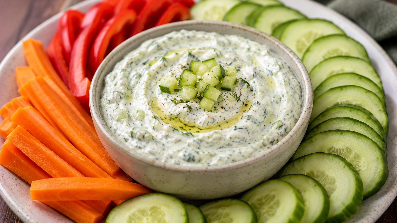 Cucumber Curd Dip for Diabetics