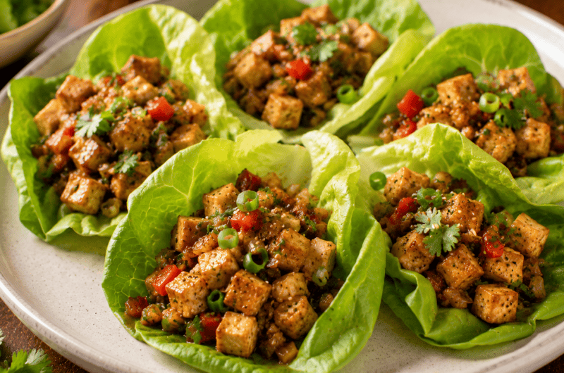 Tofu Lettuce Wrap
